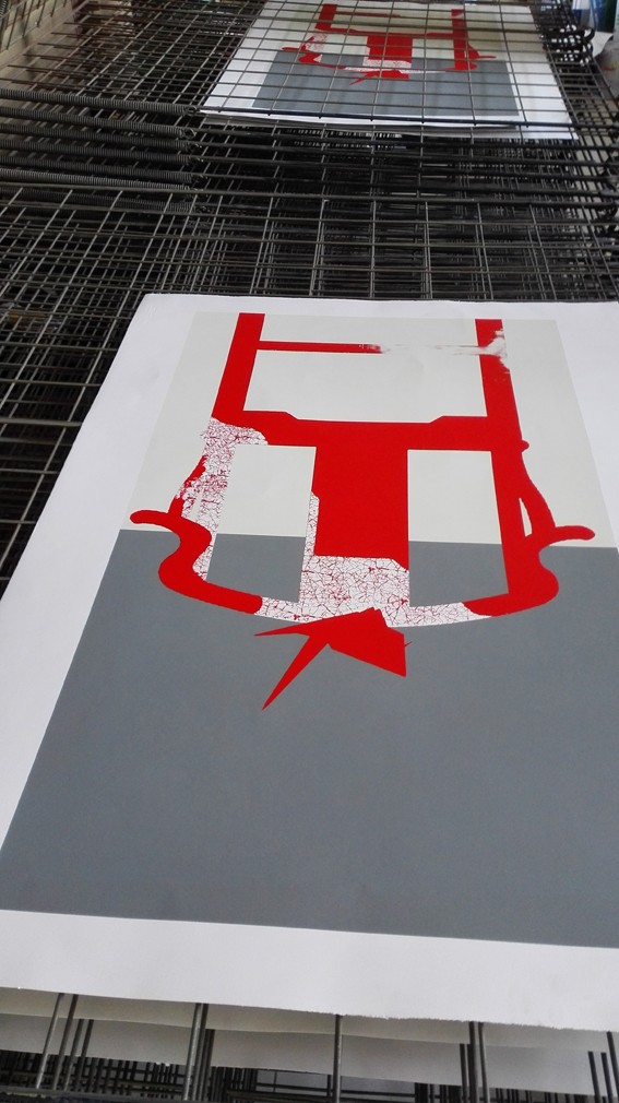 絲印版畫作品4